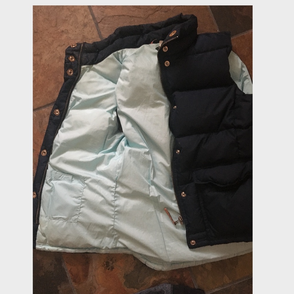 J.Crew Navy Puffer Vest - Picture 2 of 4